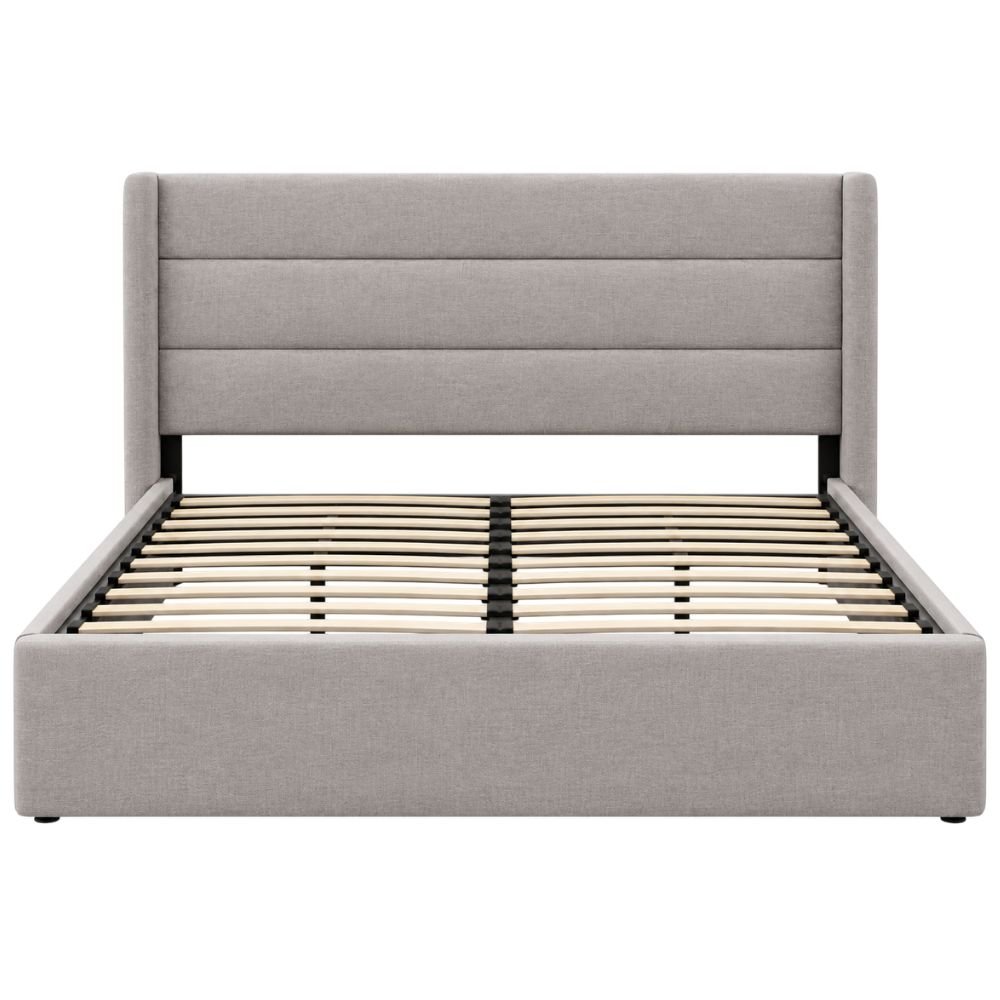 Allewie Queen Size Lift Up Hydraulic Storage Bed Frame