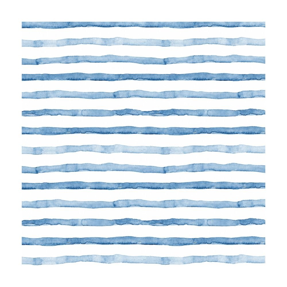 HAOKHOME Coastal Indigo Blue and White Striped Peel and Stick Wallpaper