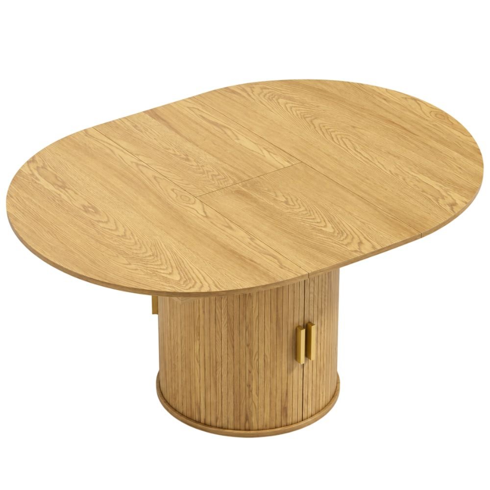 HOMCOM Extendable Dining Table With Storage