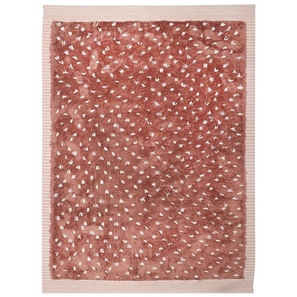LOOMY Just Peachy Washable Performance Rug, Peachy Coral