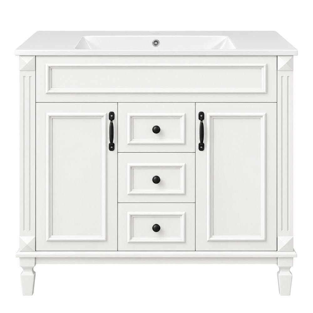Merax Freestanding Vanity With Integrated Sink