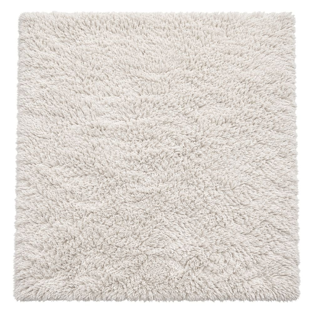 OLANLY Machine Washable Bedside Rug, 3×5, Ivory