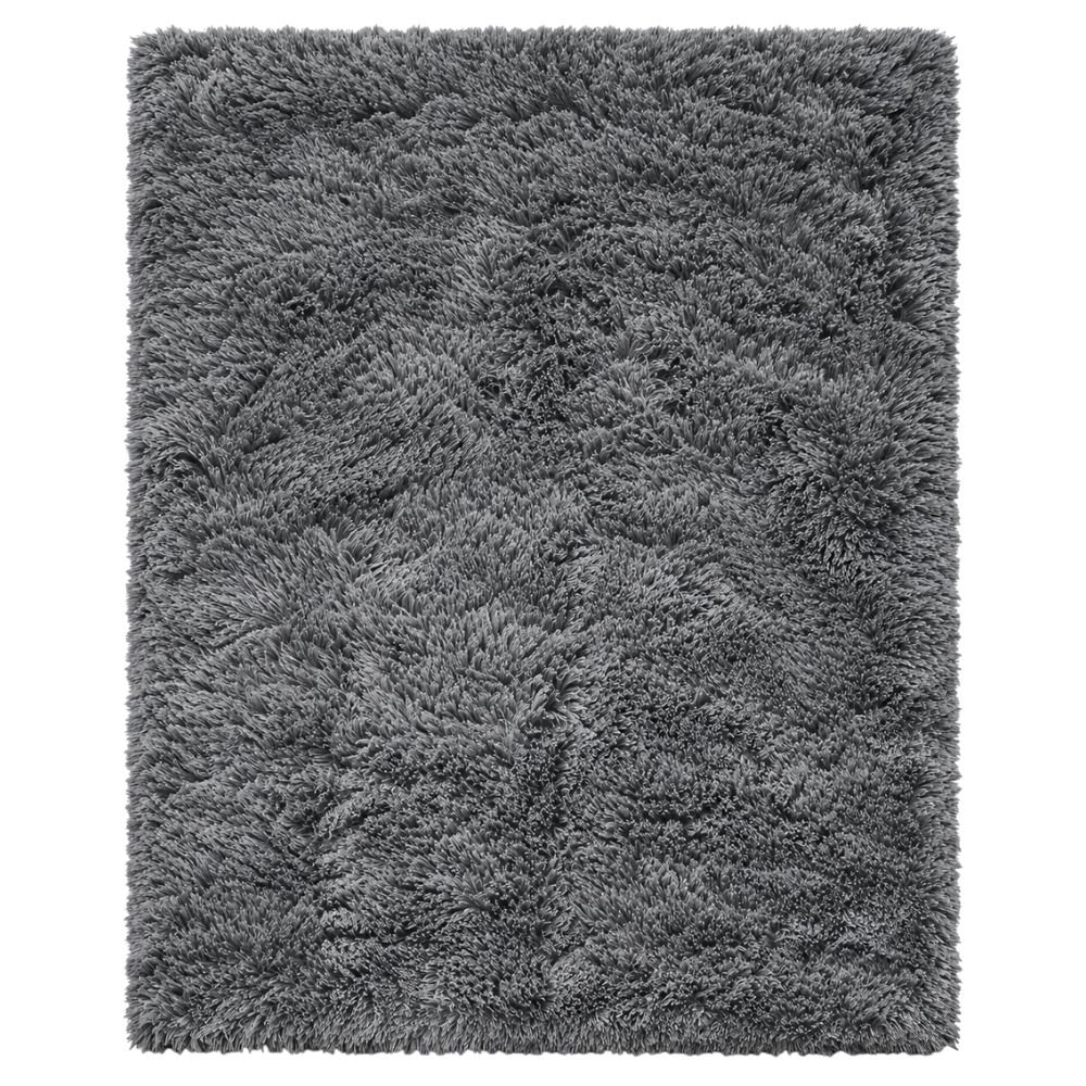 Ophanie Fluffy Shag Area Rug, 4×6, Grey