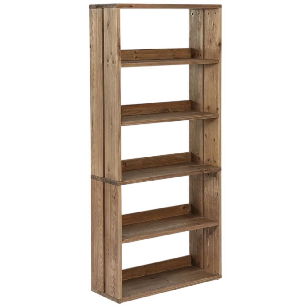 Tribesigns 5-Tier Solid Wood Bookshelf