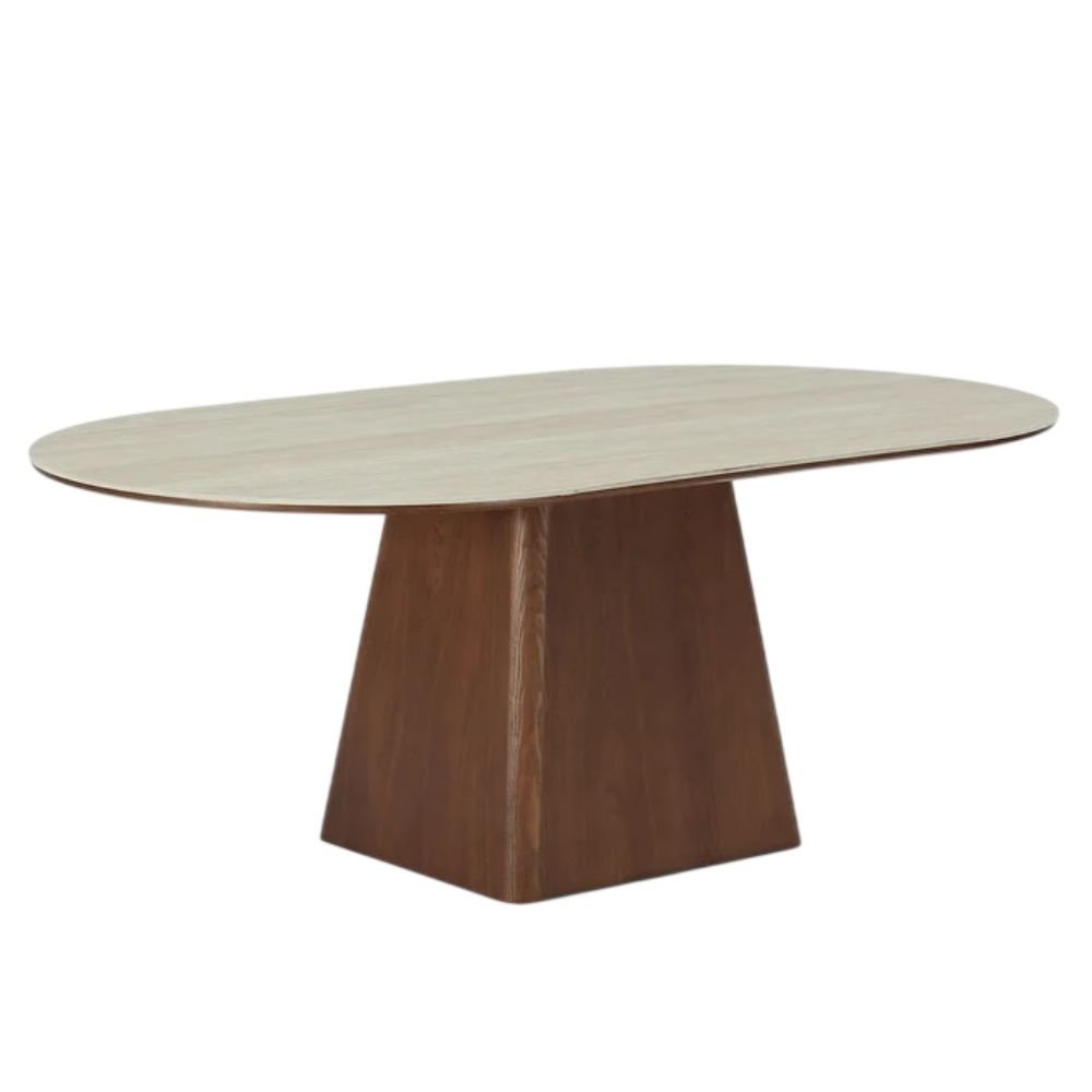Tribesigns Oval Sintered Stone Dining Table