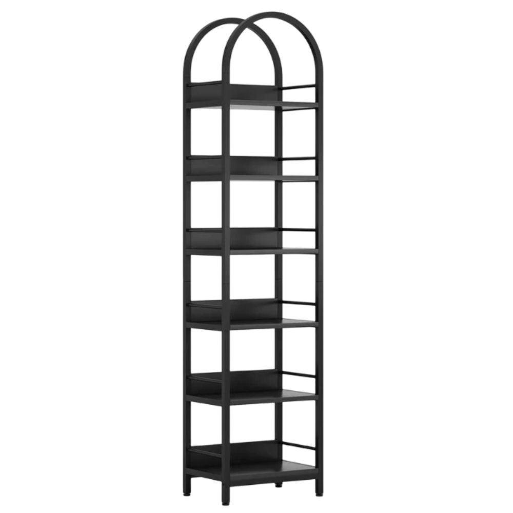 Tribesigns 6-Tier Narrow Arched Bookshelf