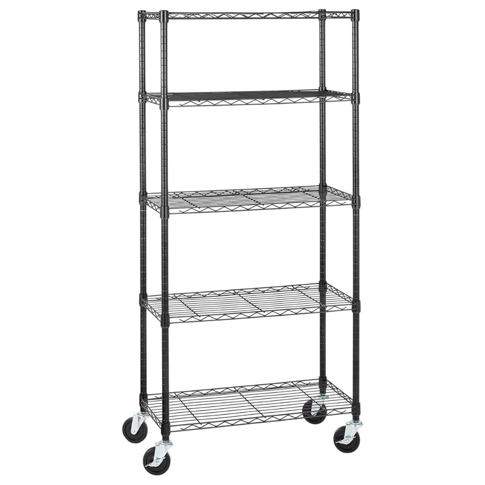 Amazon Basics 5-Shelf Garage Shelving Rack With Casters