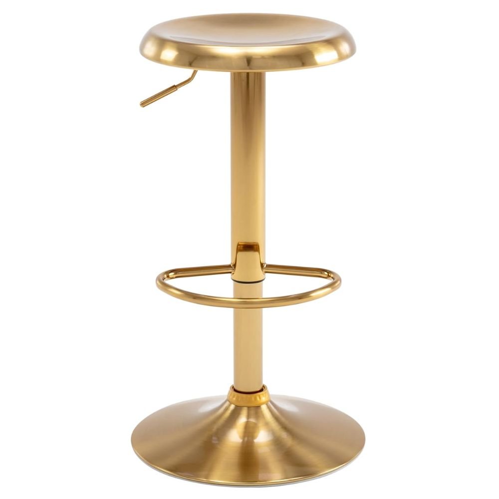 Brage Living Adjustable Swivel Metal Bar Stools, Set of 2