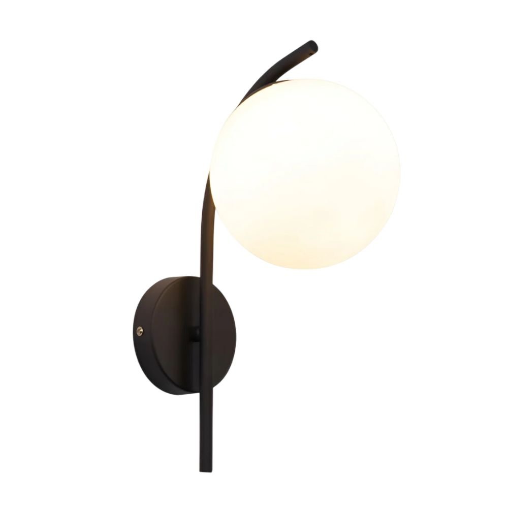 Dazuma Glass Ball Plug-In Wall Sconce