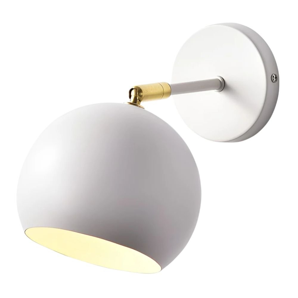 Dazuma Adjustable Hemispherical Plug-In Wall Lamp