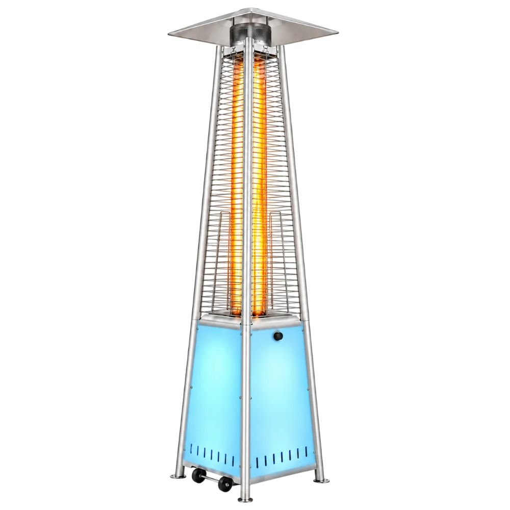 Garvee Modern Pyramid Patio Heater With LED Lights