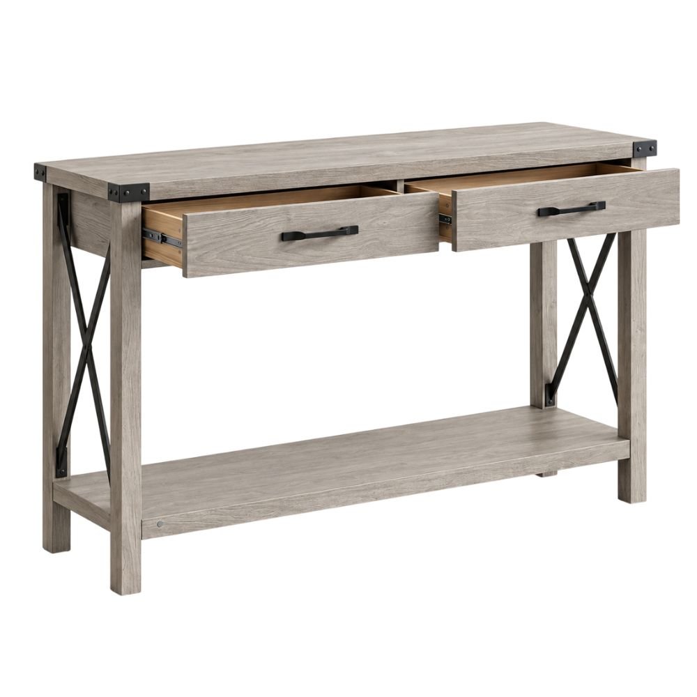 Garvee Narrow Console Table With 2 Drawers