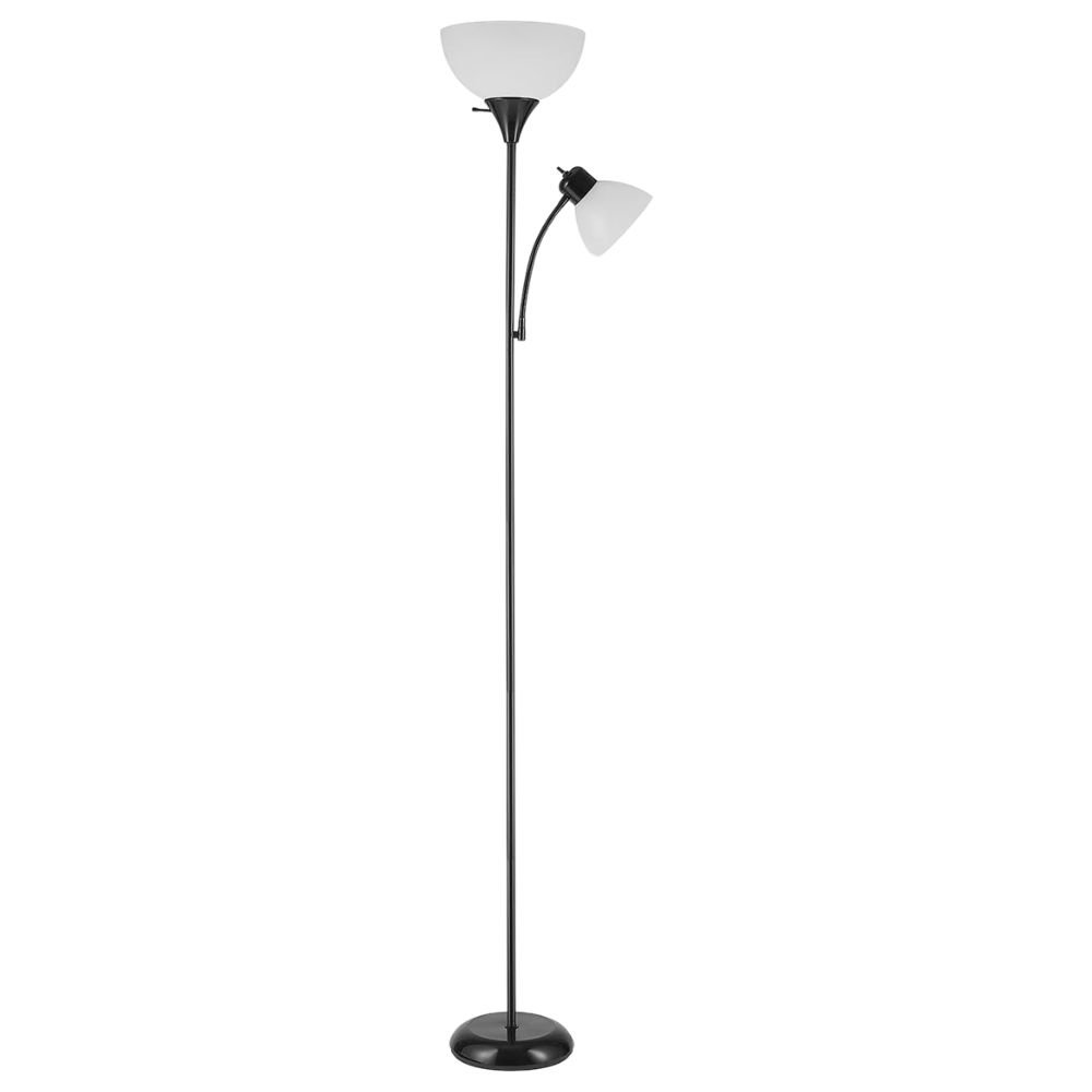 Globe Electric Torchiere Floor Lamp With Reading Light