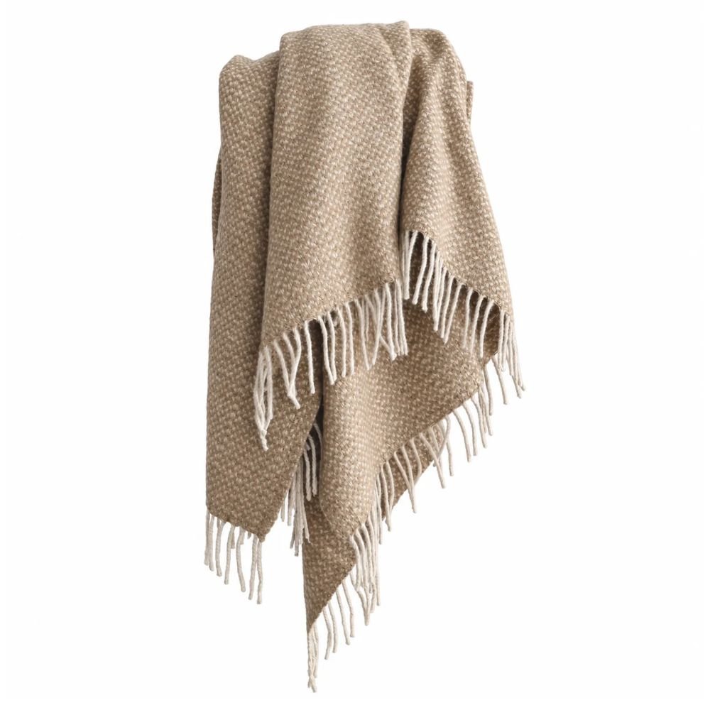 Hackner Home Recycled Wool Blend Throw