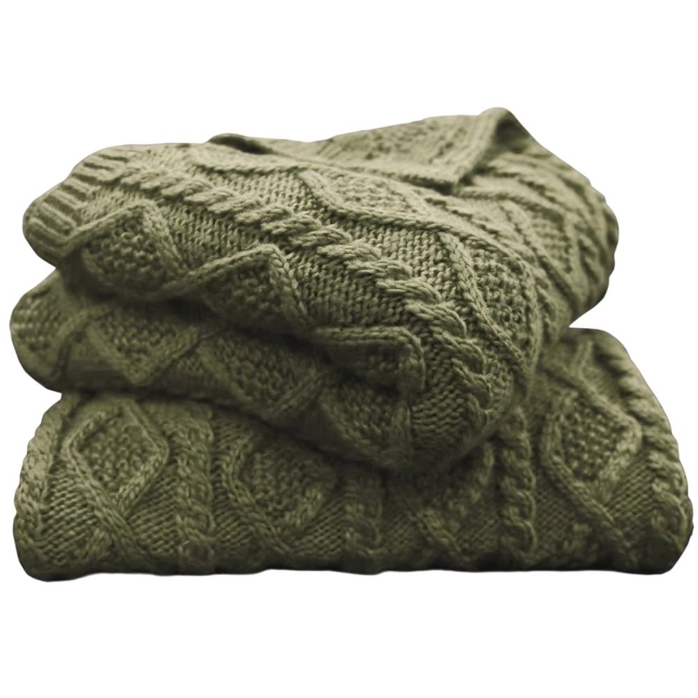 HiEnd Accents Cable Knit Throw