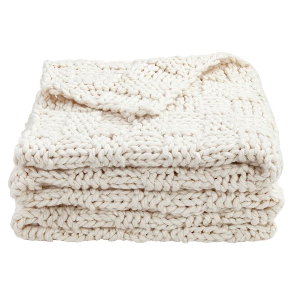 HiEnd Accents Chess Knit Throw