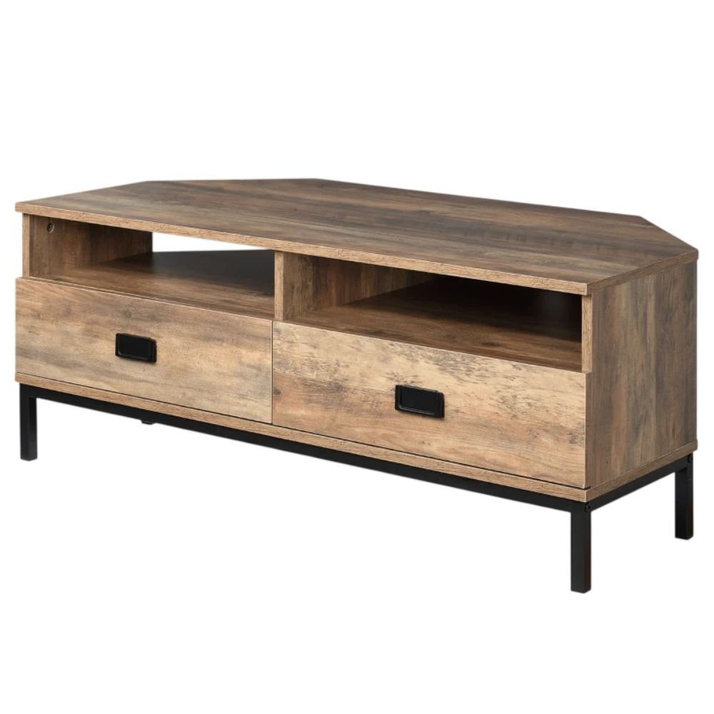 HOMCOM Corner TV Stand With Drawers