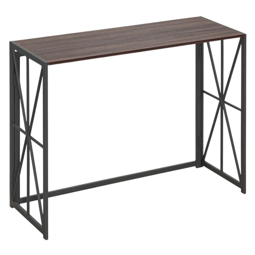 HOMCOM Folding Console Table, Industrial