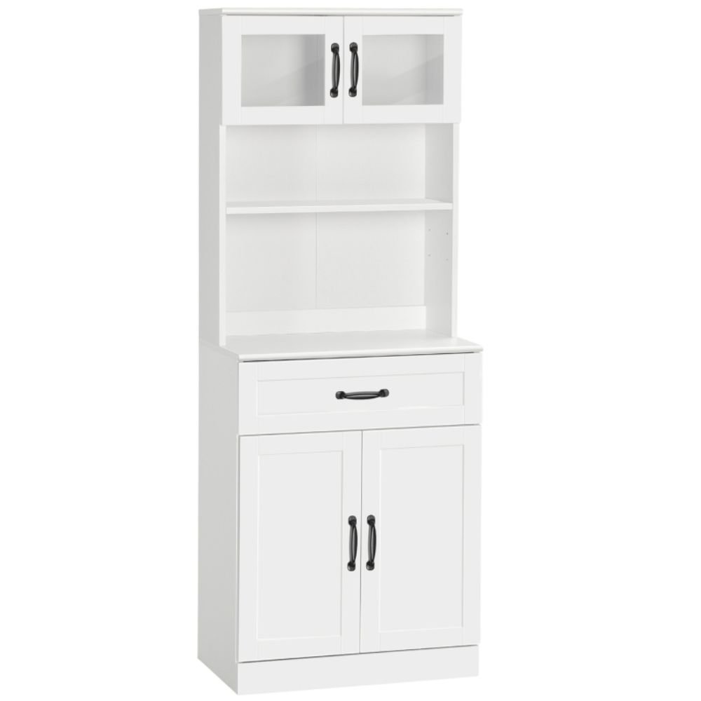 HOMCOM Kitchen Pantry With Hutch