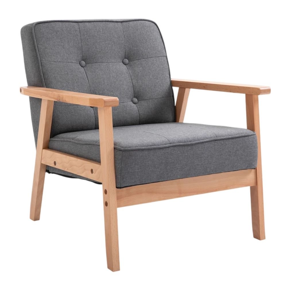 HOMCOM Mid-Century Modern Accent Chair