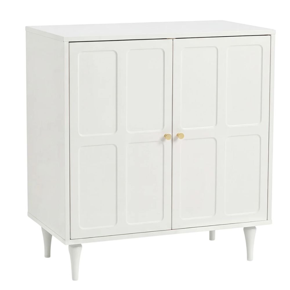 Homrest 2 Door White Storage Cabinet