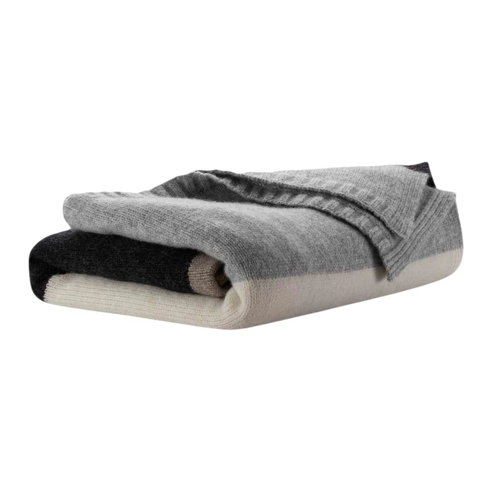 LOOMY Colorblock Alpaca Throw