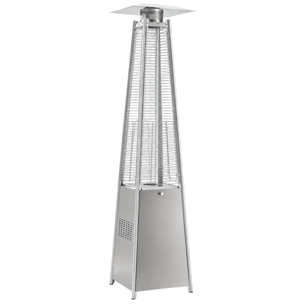 Pamapic Pyra Pyramid Patio Heater With Glass Flame Tube