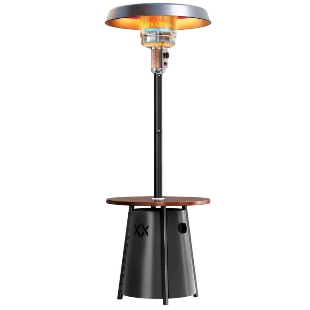 Pamapic Pyra Propane Patio Heater With Round Table