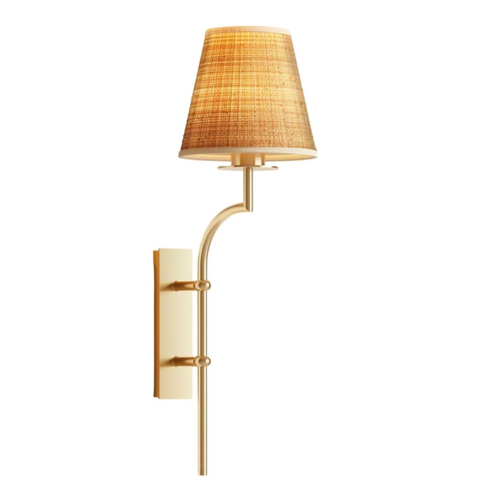Rowabi Arco Handwoven Rattan Sconce