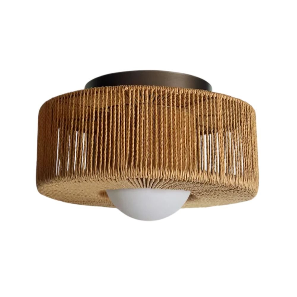 Rowabi Vela Jute Flush Mount