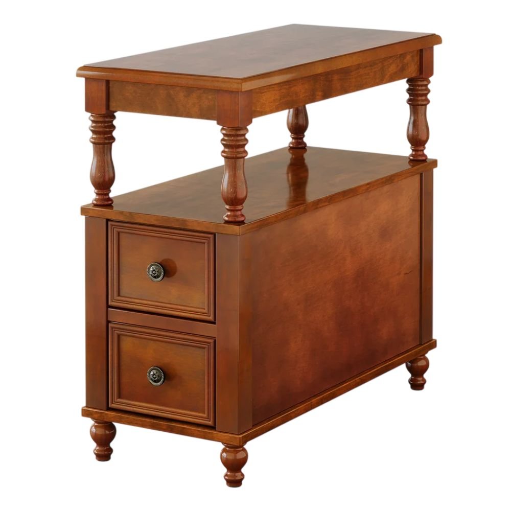 Tribesigns Solid Wood Nightstand With 2 Drawers