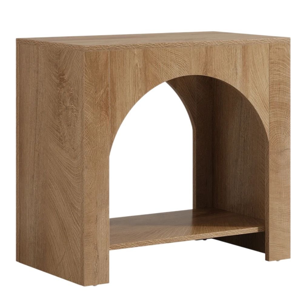 Tribesigns Farmhouse Nightstand With Storage