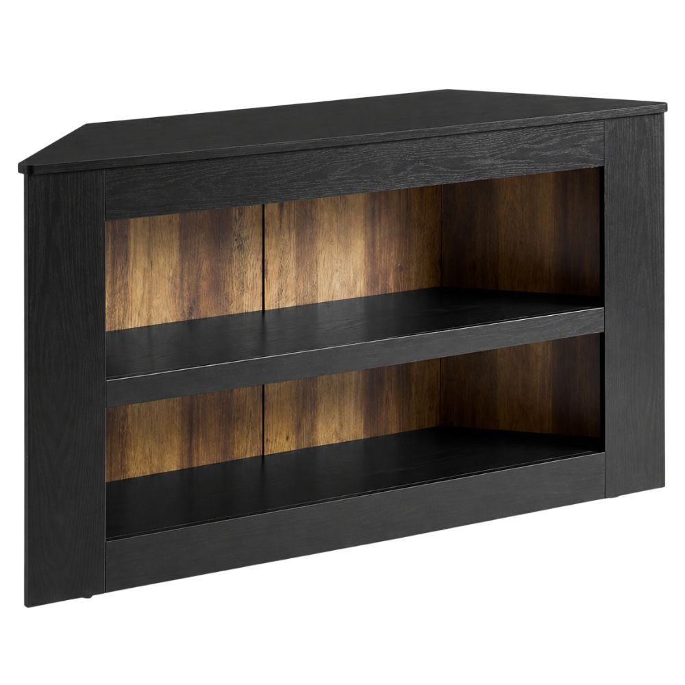Tribesigns Corner TV Stand With 2-Tier Shelves