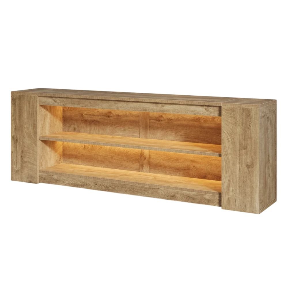 Tribesigns LED TV Stand With 3 Tiers