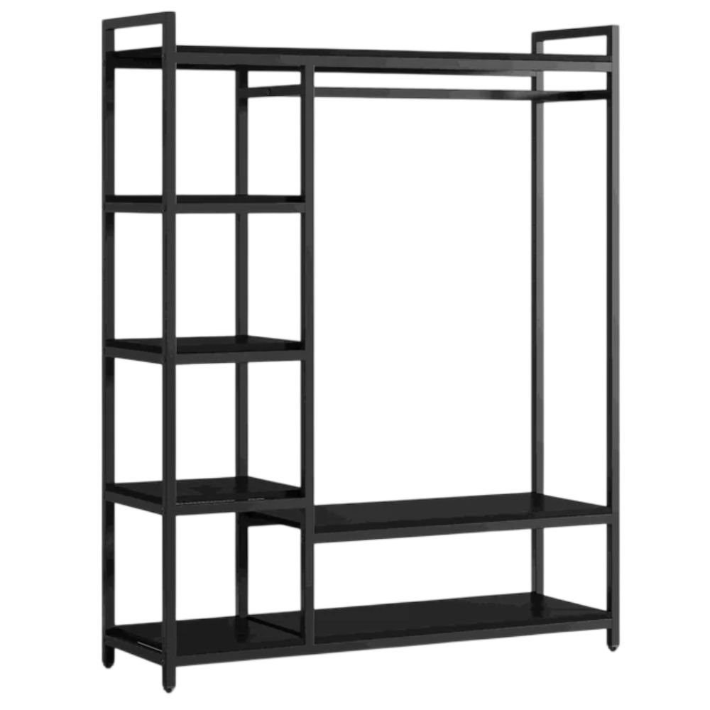 Tribesigns Closet Organizer With Six Shelves and Hanging Bar