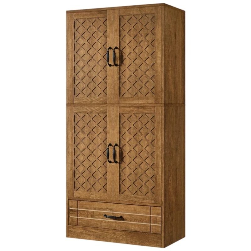 Tribesigns Farmhouse Pantry Cabinet With Drawer