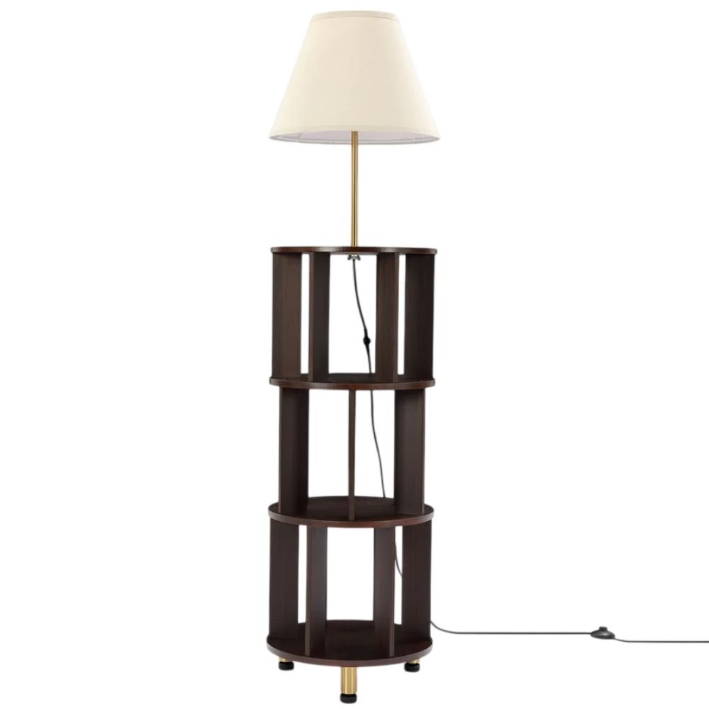 Tribesigns Floor Lamp With 3-Tier Bookshelf