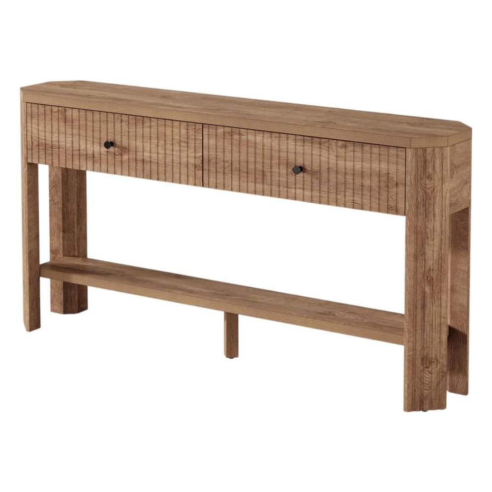 Tribesigns Narrow Console Table With 2 Drawers