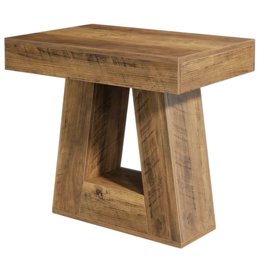 Tribesigns 2 Tier Nightstand With Trapezoid Base