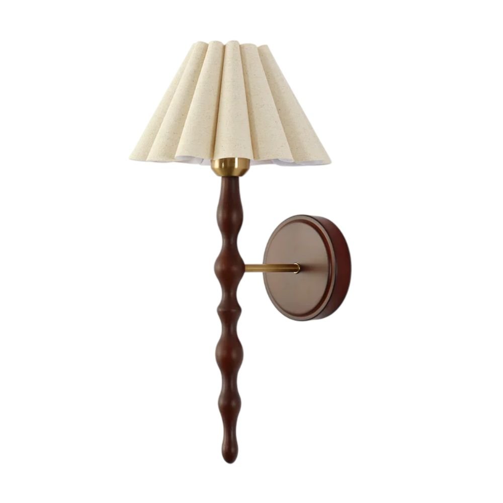Tribesigns Vintage Wall Sconce With Faux Wood Arm