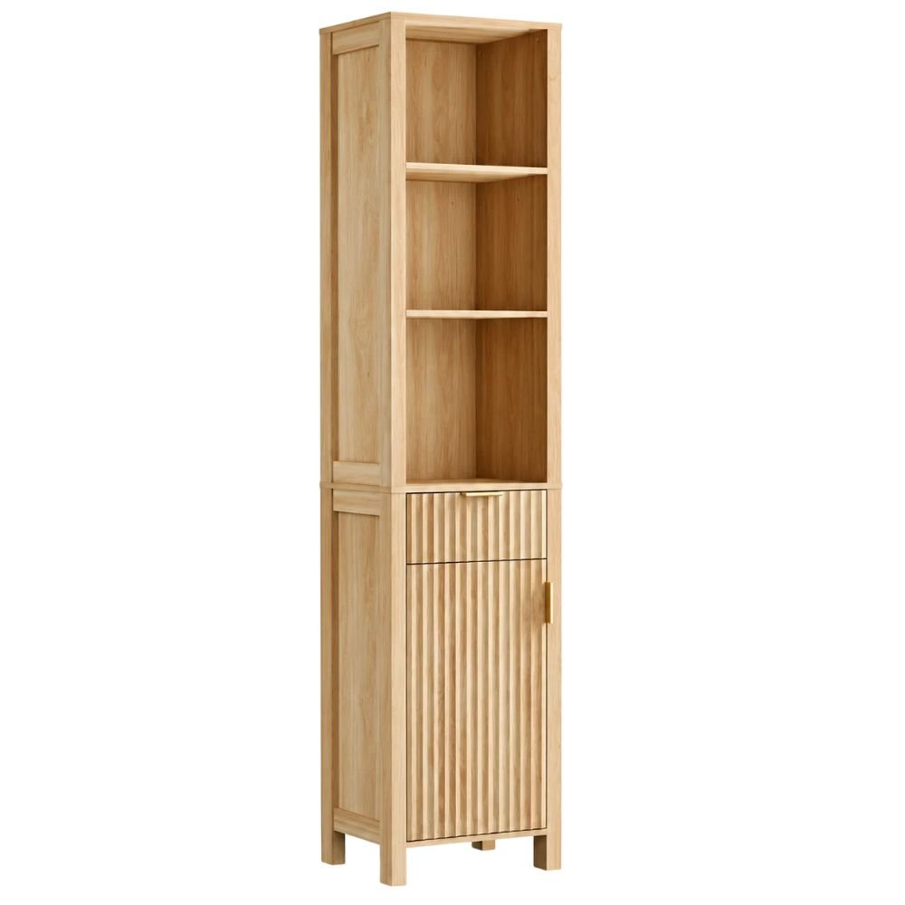 VINGLI Fluted Bathroom Cabinet